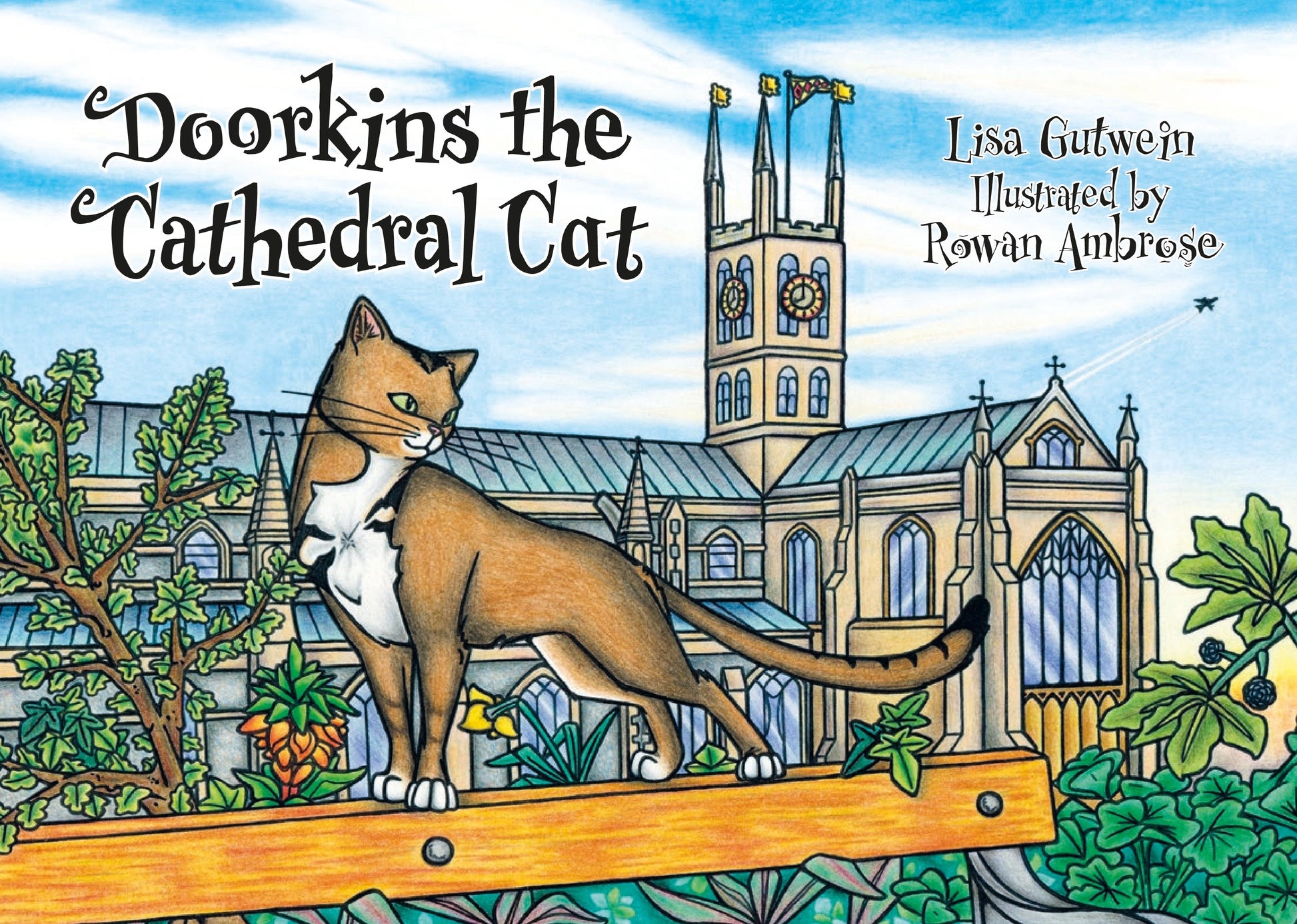 Doorkins the Cathedral Cat by Lisa Gutwein, Rowan Ambrose