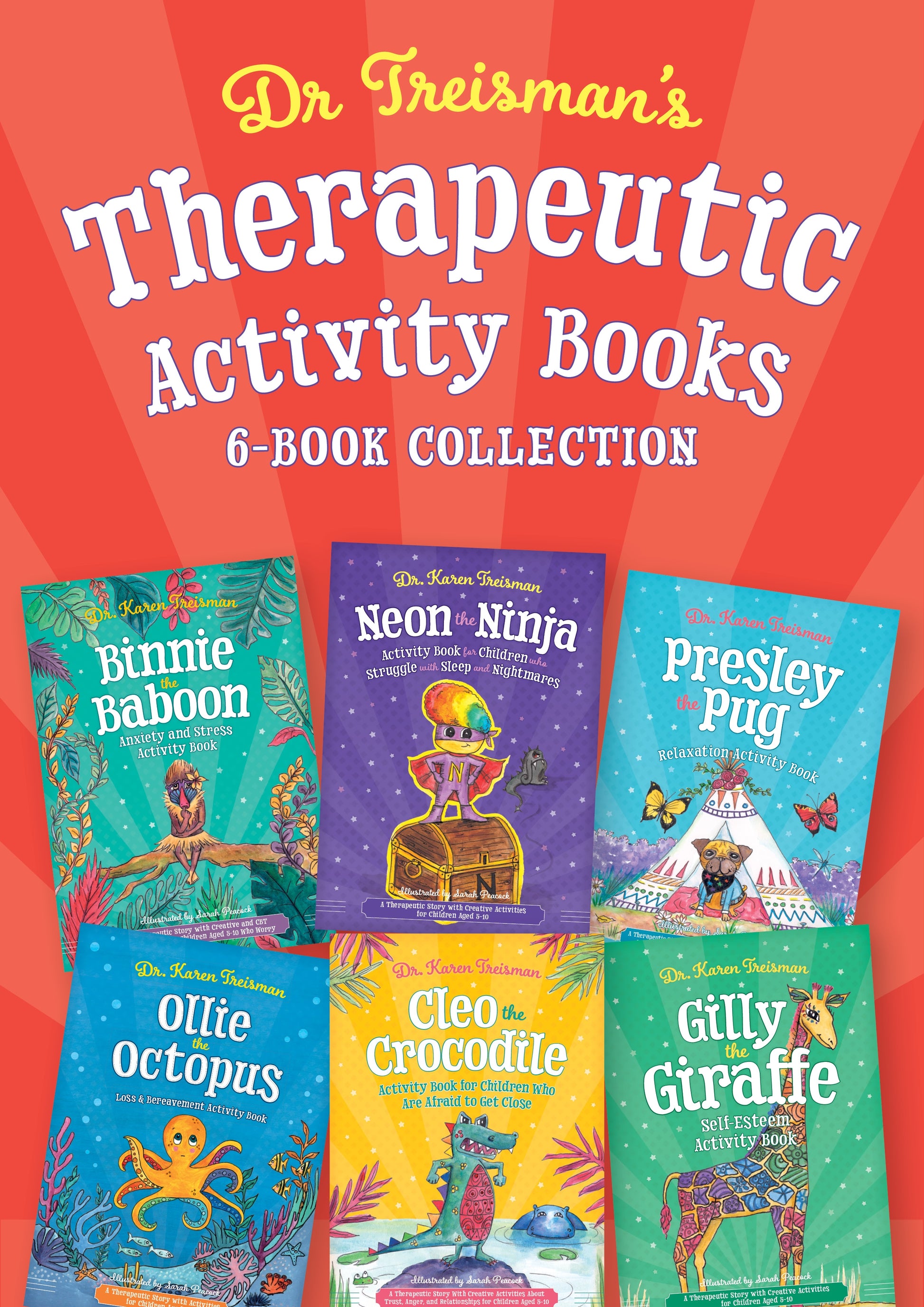 Dr. Treisman's Therapeutic Activity Books by Karen Treisman, Sarah Peacock